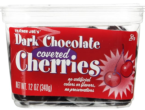 Trader Joe's Dark Chocolate Covered Cherries 12 oz