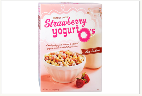 Trader Joe's Strawberry Yogurt O's Cereal 12 oz