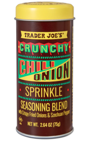 Trader Joe's Crunchy Chili Onion Sprinkle Seasoning Blend 2.64 Oz