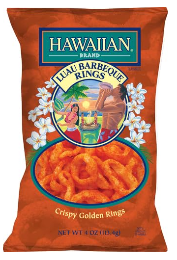 Hawaiian Rings, Luau Barbeque, 4 Ounce