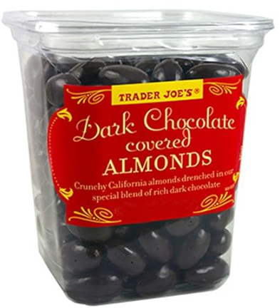 Trader Joe's Dark Chocolate covered Almonds 16 oz