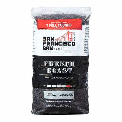 San Francisco Bay, French Roast Coffee, Whole Bean, 3 lbs