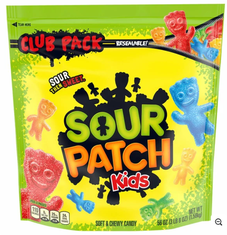 Sour Patch Kids Club Pack, 56 oz