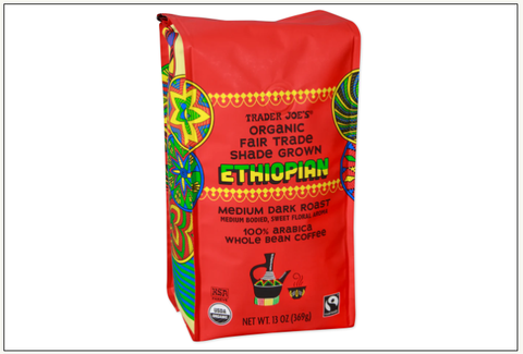 Trader Joe's Organic Fair Trade Shade Grown Ethiopian Coffee 13 oz