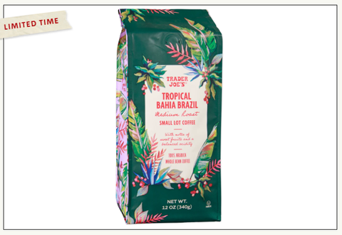 Trader Joe's Tropical Bahia Brazil Small Lot Coffee 12 oz