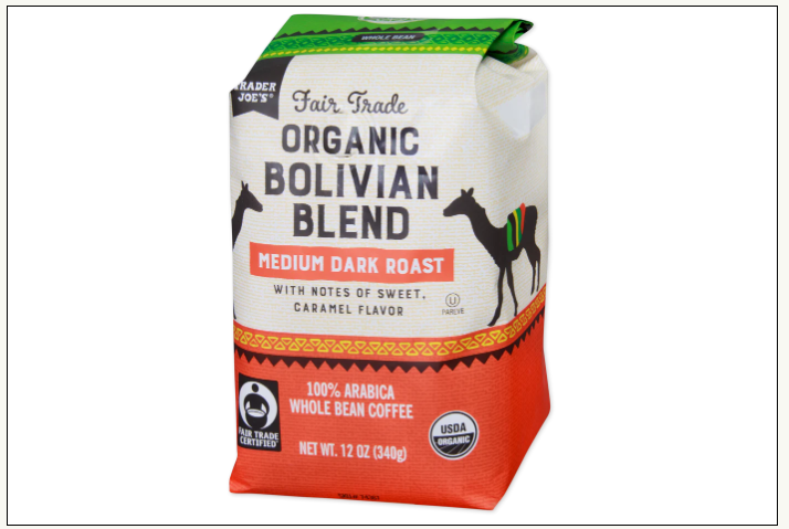 Trader Joe's Fair Trade Organic Bolivian Blend 12 oz