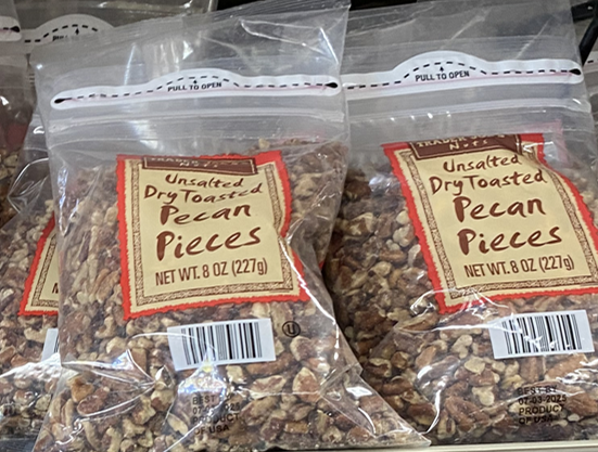 Trader Joe's Unsalted Dry Toasted Pecan Pieces 8 oz