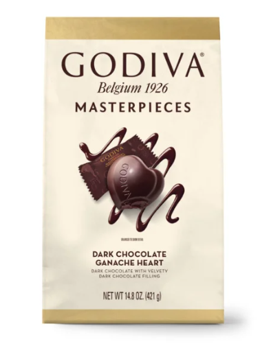 Godiva Masterpieces Dark Chocolate Hearts, 14.8 oz