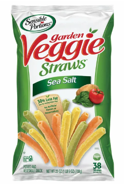 Sensible Portions Garden Veggie Straws, 25 oz