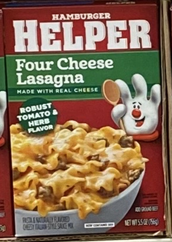 Hamburger Helper, Four Cheese Lasagna, 5.5 oz