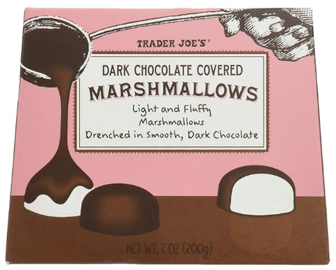 Trader Joe's Dark Chocolate Covered Marshmallows 7 oz