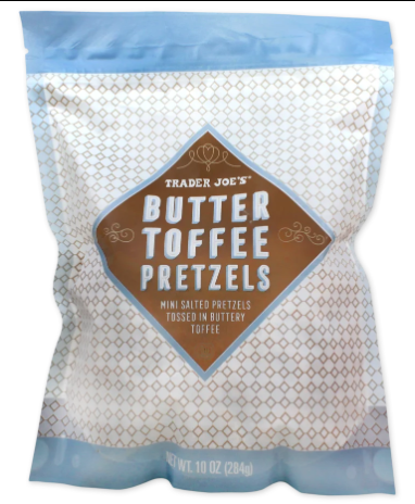 Trader Joe's Butter Toffee Pretzels 10 oz