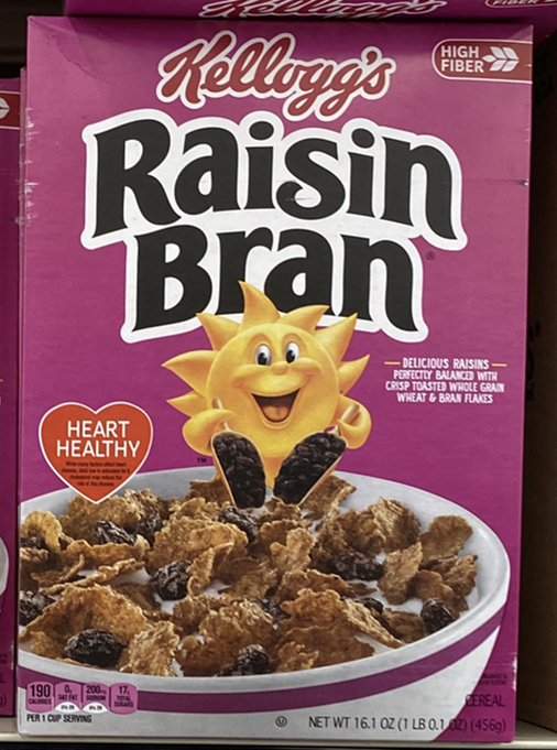 Kellogg's Raisin Bran Original Breakfast Cereal, 16.1 oz