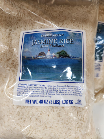 TRADER JOE'S JASMINE RICE 3 LBS