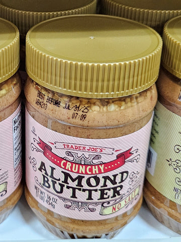 Trader Joe's Crunchy Almond Butter No Salt 16 oz