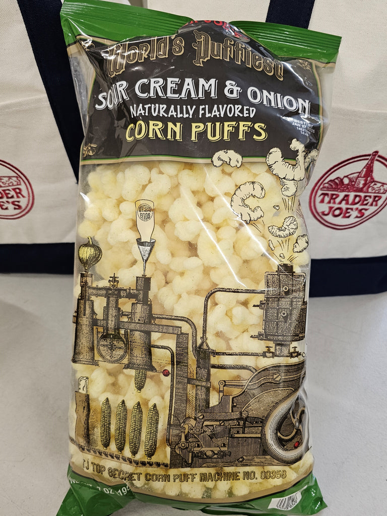 Trader Joe's World's Puffiest Sour Cream & Onion Corn Puffs 7 oz