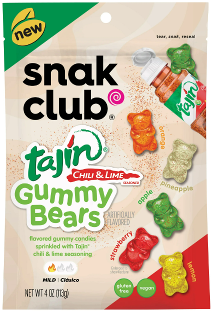 Snak Club Tajin Gummy Bears 4 oz