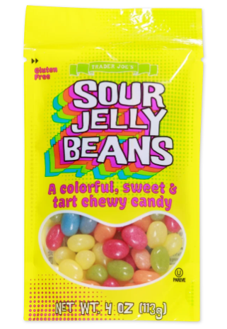 Trader Joe's Sour Jelly Beans 4 oz