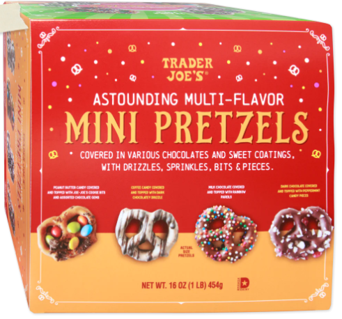 Trader Joe's Astouding Multi-flavor Mini Pretzels 16 oz