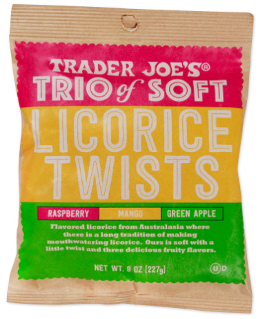 Trader Joe's Trio of Soft Licorice Twists 8 oz