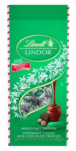 Costco Lindt Lindor Peppermint Cookie Truffles, 21.2 oz