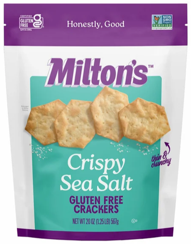 Costco Milton's Gluten Free Crispy Sea Salt Baked Crackers, 20 oz