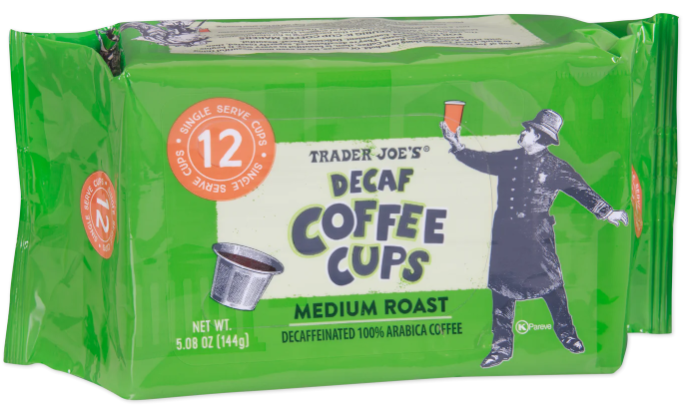 Trader Joe's Decaf Coffee Cups 5.08 oz