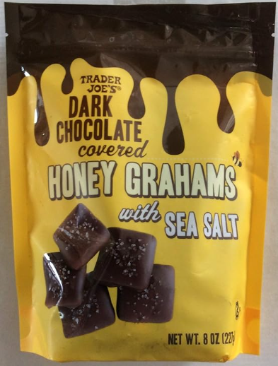 Trader Joe's Dark Chocolate covered Honey Grahams with Sea Salt 8 oz