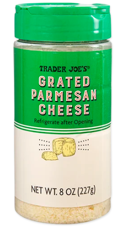 Trader Joe's Grated Parmesan Cheese 8 oz