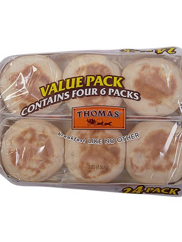 Thomas English Muffins, 24 ct