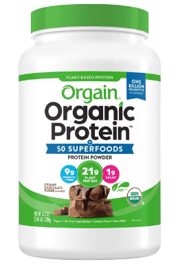 Orgain Organic Protein & 50 Superfoods, Chocolate, 2.7 lbs