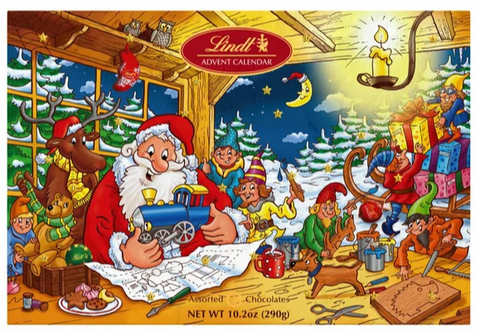 Costco Lindt Santa Advent Calendar, Assorted Chocolates, 10.2 oz