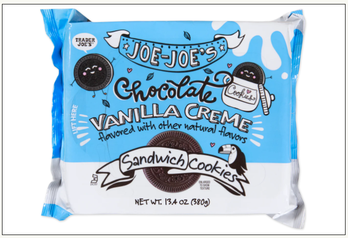 Trader Joe's Chocolate Vanilla Creme Joe-Joe's 13.4 oz