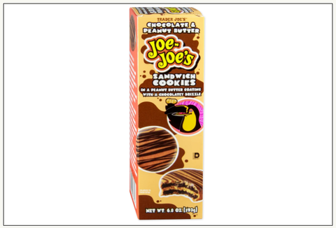 Trader Joe's Chocolate & Peanut Butter Joe-Joe's Sandwich Cookies 6.8 oz