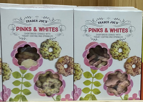 Trader Joe's Pinks & Whites Shortbread Cookies with Yogurt 10 oz