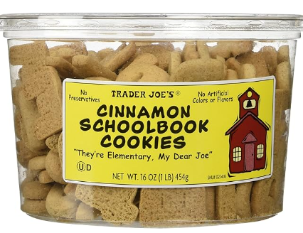 Trader Joe's Cinnamon Schoolbook Cookies 16 oz