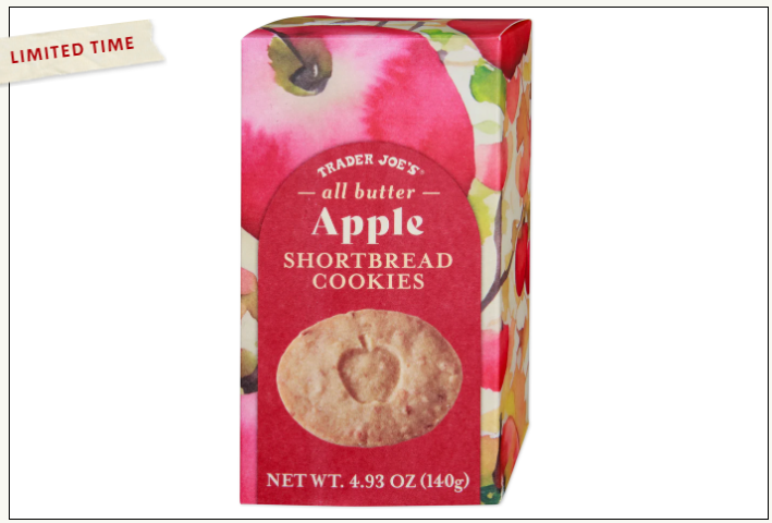 Trader Joe's All Butter Apple Shortbread Cookies 4.93 oz