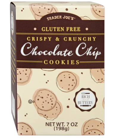 Trader Joe's Gluten Free Chocolate Chip Cookies 7 oz