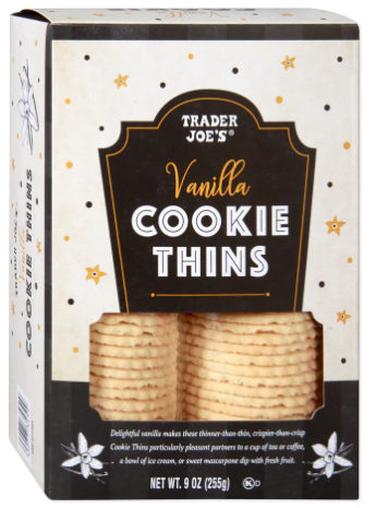 Trader Joe's Vanilla Cookie Thins 9 oz