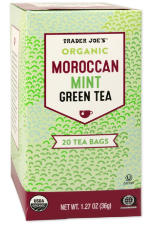 Trader Joe's Organic Moroccan Mint Green Tea 20 bag