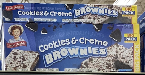 Little Debbie Big Pack Cookies & Creme Brownies, 27.98 oz