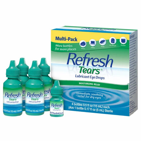 Refresh Tears Lubricant Eye Drops Multi-Pack, 65 ml.