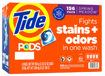 Tide Pods HE Laundry Detergent Pods, Spring Meadow, 156-count