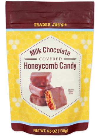 Trader Joe's Milk Chocolate Covered Honeycomb Candy 4.6 oz