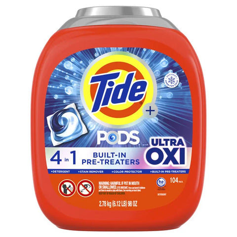 Tide Ultra Oxi Pods, 104-count