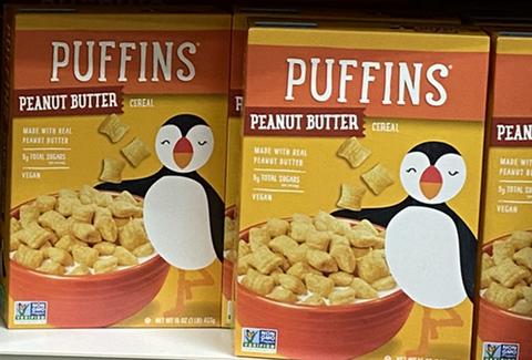 Trader Joe's Puffins Peanut Butter Cereal 16 oz