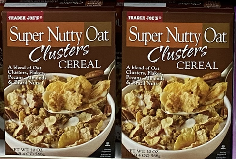 Trader Joe's Super Nutty Oat Clusters Cereal 20 oz