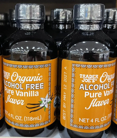 Trader Joe's Organic Pure Vanilla Flavor Alcohol Free 4 fl oz