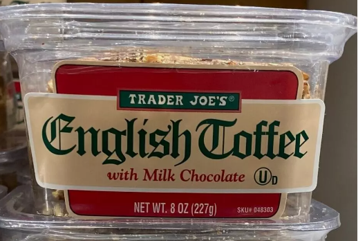 Trader Joe's English Toffee with Milk Chocolate 8 oz