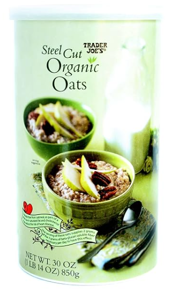 Trader Joe's Steel Cut Organic Oats 30 oz